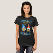 Merry Chrismukkah Funny Gnomes Kerstmis en Chanoek T-shirt (Voorkant volledig)