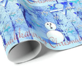 Merry Chrismukkah Hannukah Holiday Wrapping paper Cadeaupapier (Rol Hoek)