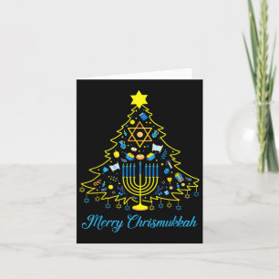 Merry Chrismukkah Happy Christmas Chanoeka 2 Kaart