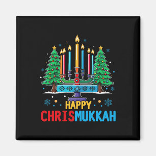 Merry Chrismukkah Happy Christmas Chanoeka 3 Magneet
