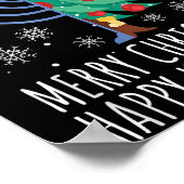 Merry Chrismukkah Happy Christmas Hanukkah  Poster (Hoek)
