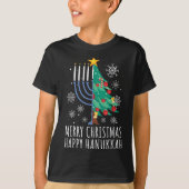 Merry Chrismukkah Happy Christmas Hanukkah  T-shirt (Voorkant)