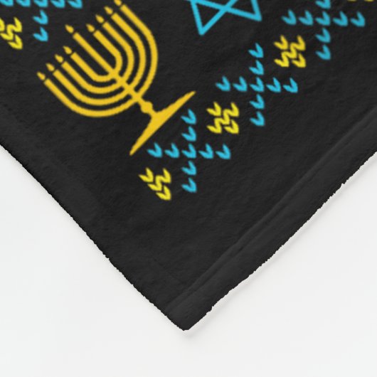 Merry Chrismukkah Happy Hanukkah Ugly Sweater Fami Fleece Deken (Hoek)