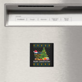 Merry Chrismukkah Happy Hanukkah Ugly Sweater Fami Magneet (Insitu (Vaatwasser))