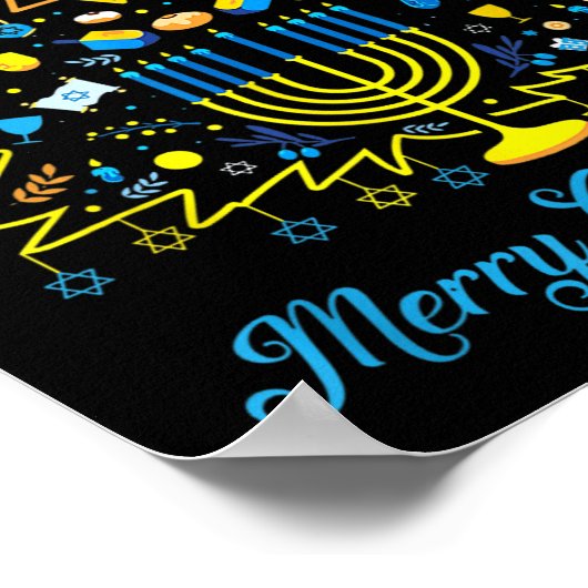 Merry Chrismukkah Happy Kersthanukkah Poster (Hoek)