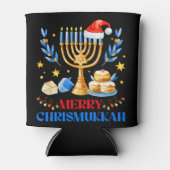 Merry Chrismukkah Holiday Hanukkah Pajama Family Blikjeskoeler (Voorkant)