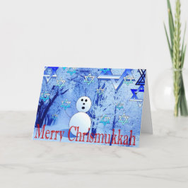 Merry Chrismukkah Jewish Christmas Wenskaart Feestdagen Kaart
