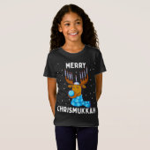 Merry Chrismukkah Jewish Kerstkerst Hanukkah Reind T-shirt (Voorkant volledig)