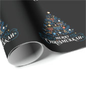 Merry Chrismukkah Joodse feestdag Chanoeka Cadeaupapier (Rol Hoek)