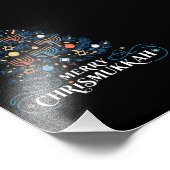 Merry Chrismukkah Joodse feestdag Chanoeka Foto Afdruk (Hoek)