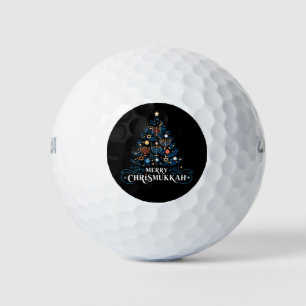 Merry Chrismukkah Joodse feestdag Chanoeka Golfballen
