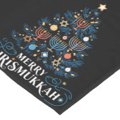 Merry Chrismukkah Joodse feestdag Chanoeka Korte Tafelloper (Hoek)