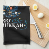Merry Chrismukkah Joodse feestdag Chanoeka Theedoek (Quarter Fold)