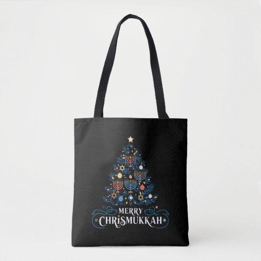Merry Chrismukkah Joodse feestdag Chanoeka Tote Bag (Voorkant)