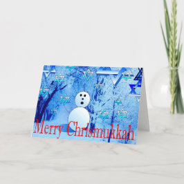 Merry Chrismukkah Judao-Christelijk Wenskaart Feestdagen Kaart