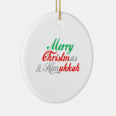 Merry Chrismukkah Keramisch Ornament (Rechts)