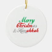 Merry Chrismukkah Keramisch Ornament (Voorkant)