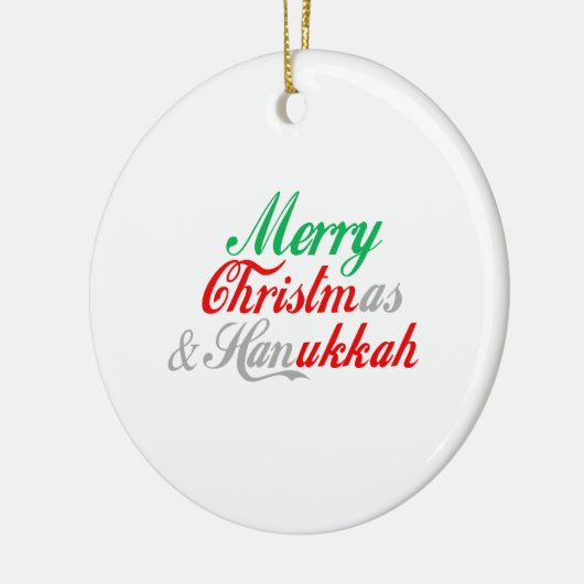 Merry Chrismukkah Keramisch Ornament (Links)