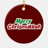 Merry Chrismukkah Keramisch Ornament (Voorkant)