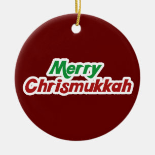 Merry Chrismukkah Keramisch Ornament