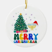 Merry Chrismukkah Keramisch Ornament (Voorkant)