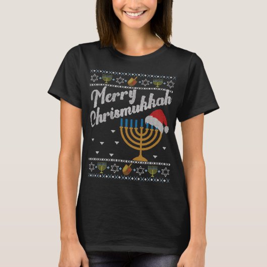 Merry Chrismukkah Kersthanukkah T-shirt (Voorkant)
