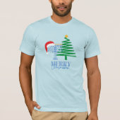 Merry Chrismukkah Light Blue T-Shirt (Voorkant)