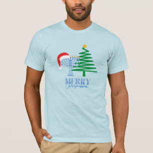 Merry Chrismukkah Light Blue T-Shirt