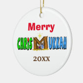 Merry Chrismukkah Manger Ornament past het aan! (Links)