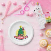 Merry Chrismukkah met kerstboom Papieren Bordje (Feest)