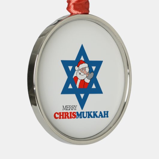 Merry Chrismukkah - Metalen Ornament (Rechts)