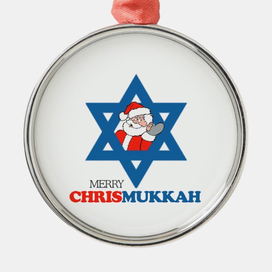 Merry Chrismukkah - Metalen Ornament (Voorkant)