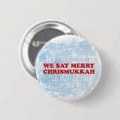 merry chrismukkah ronde button 5,7 cm (Voorkant /achterkant)