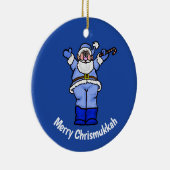 Merry Chrismukkah Santa Orament Keramisch Ornament (Rechts)