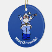 Merry Chrismukkah Santa Orament Keramisch Ornament (Links)