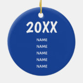 Merry Chrismukkah Santa Orament Keramisch Ornament (Achterkant)