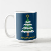 Merry Chrismukkah Schattige Chanoeka Christmas Koffiemok (Links)