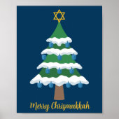 Merry Chrismukkah Schattige Chanoeka Christmas Poster (Voorkant)