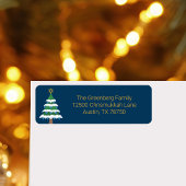 Merry Chrismukkah Schattige Chanoeka Kerstfeest Etiket