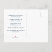 Merry Chrismukkah Schattige Chanoeka Kerstfeest Uitnodiging Briefkaart (Achterkant)