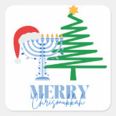 Merry Chrismukkah Sticker (Voorkant)