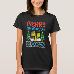 Merry Chrismukkah Toilet Paper Xmas Hanukkah Gift T-shirt