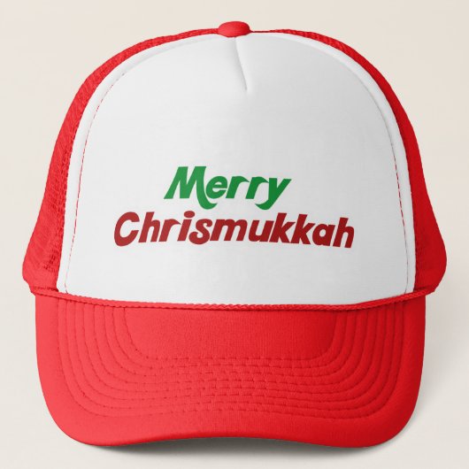 Merry Chrismukkah Trucker Pet (Voorkant)