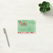 Merry ChrisMUSH Cartoon paddenstoelen Post-it® Notes (Kantoor)