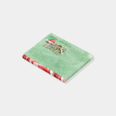Merry ChrisMUSH Cartoon paddenstoelen Post-it® Notes (Schuin)