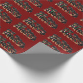 Merry Chrismutts Rottweiler Puppies dragen sjaal Cadeaupapier (Hoek)