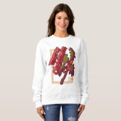 Merry Chrisrmas Holidays Pixel Art T-Shirt (Voorkant volledig)