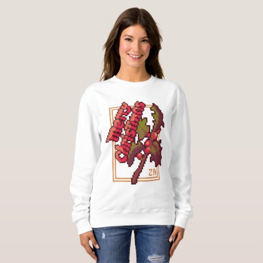 Merry Chrisrmas Holidays Pixel Art T-Shirt (Voorkant volledig)