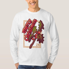 Merry Chrisrmas Holidays Pixel Art T-Shirt