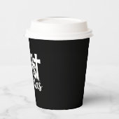 Merry Christ Mas Christelijke KerstJezus Familie Papieren Bekers (Links)